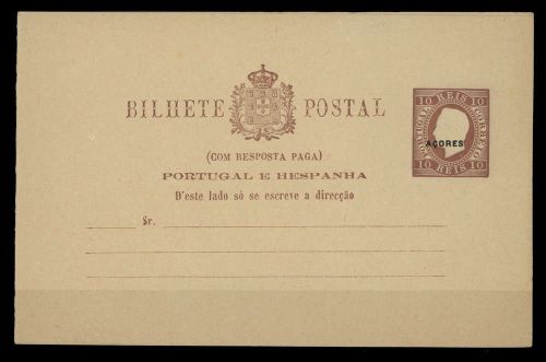 1883, Azoren, P 17 a, Brief