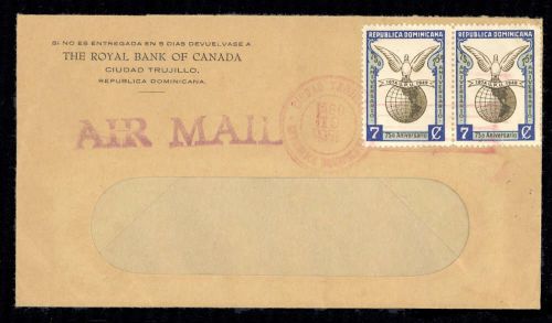 1949, Dominikanische Republik, 498 (2), Brief