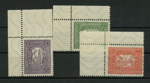 1946, Deutsche Lokalausgabe Aschaffenburg, I-III Ax Ecke, **