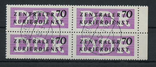 1956, DDR Verwaltungspost B Zentraler Kurierdienst, 9 I, cto