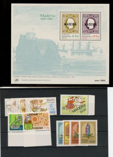 1980, Madeira, Bl.1 u.a., **
