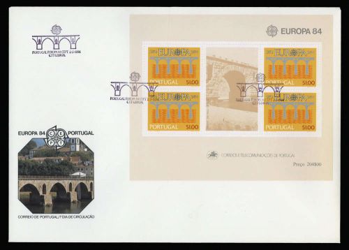 1984, Int.Organisationen,CEPT,, Block 43, FDC