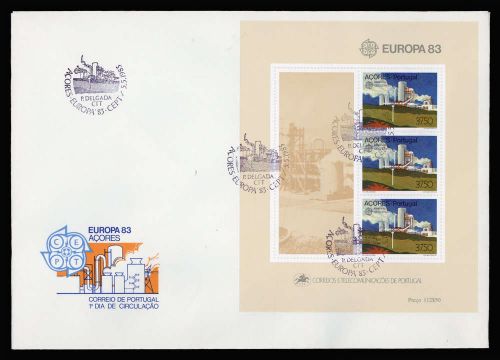1983, Int.Organisationen,CEPT,, Block 4, FDC