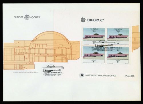 1987, Int.Organisationen,CEPT,, Block 8, FDC