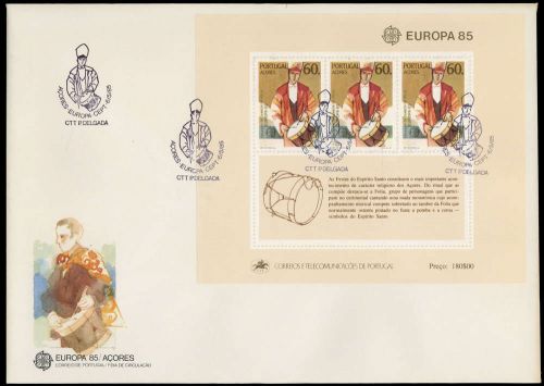 1985, Int.Organisationen,CEPT,, Block 6, FDC