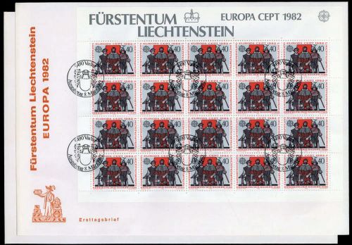 1982, Int.Organisationen,CEPT,, 791-92 KB, FDC
