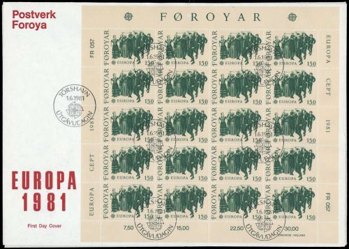 1981, Int.Organisationen,CEPT,, 63-64 KB, FDC