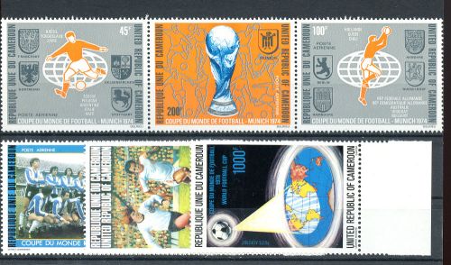 1974, Sport u. Spiel,Fussball,Weltmeisterschaften, 774-76 u.a., **