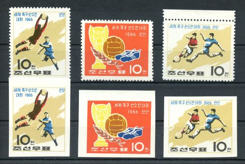 1966, Sport u. Spiel,Fussball,Weltmeisterschaften, 711-13 A+B, **
