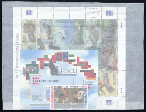 1987, Mikronesien, Bl. 1 u.a., **