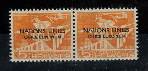 1950, Schweiz Europäisches Amt der Vereinten Nationen ONU, 1 ...
