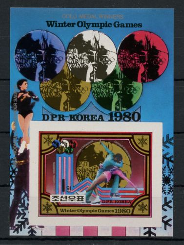 1980, Sport u. Spiel,Olympische Winterspiele 1976-,, Bl. 80 B, **