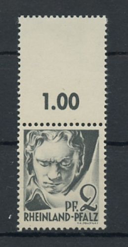 1947, Französische Zone Rheinland Pfalz, 1 LF, **