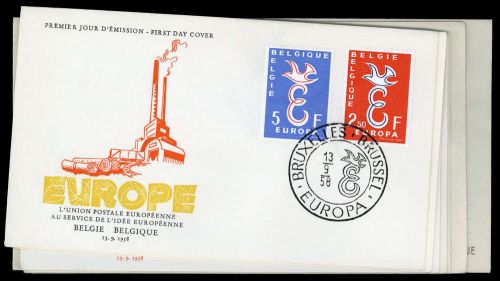 1958, Int.Organisationen,CEPT,, 1958, FDC