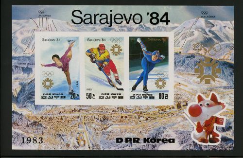 1983, Sport u. Spiel,Wintersport,Eishockey, Bl. 150 B, **