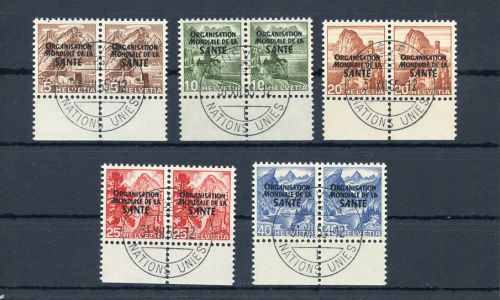 1948, Schweiz Weltgesundheitsorganisation OMS, 1-5 (2), cto