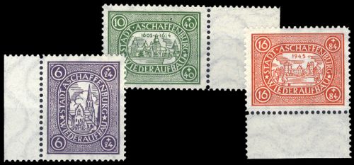 1946, Deutsche Lokalausgabe Aschaffenburg, I-III Ax, **