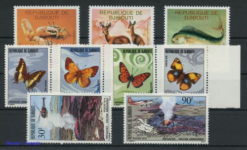 1977, Dschibuti, 205-07 u.a., **