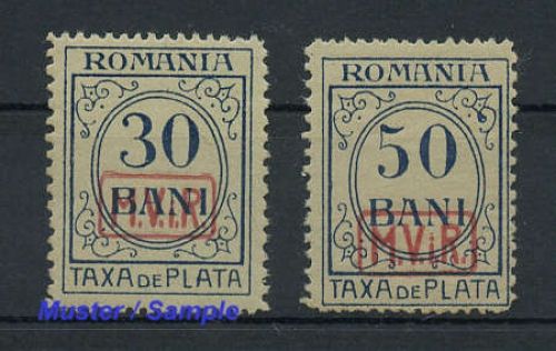 1918, Deutsche Besetzung I. WK Rumänien, P 4-5, **