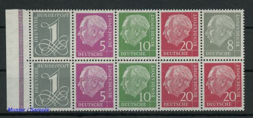 1958, Bundesrepublik Deutschland, HBl. 8X, **