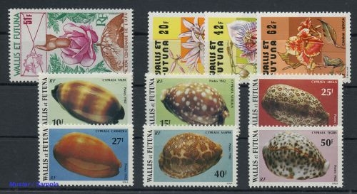 1974, Wallis und Futuna, 258 u.a., **