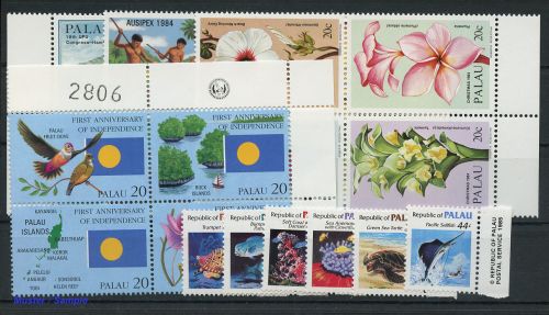1985, Palau Inseln, 74-79 u.a., **