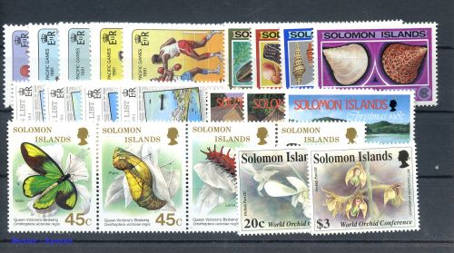 1987, Salomoninseln, 667-70 u.a., **
