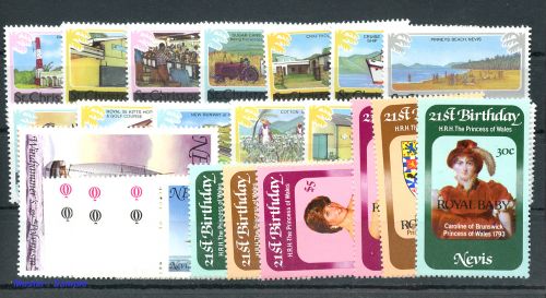 1980, Nevis, 25-37 u.a., **