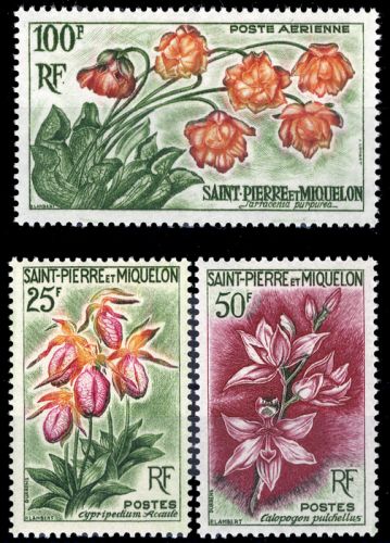 1962, St. Pierre et Miquelon, 393-95, **