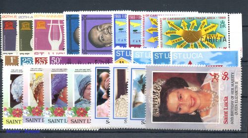 1986, St. Lucia, 834-37 u.a., **