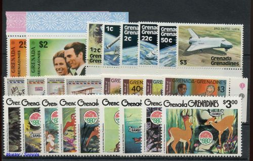 1981, Grenada Grenadines, 480-83 u.a., **