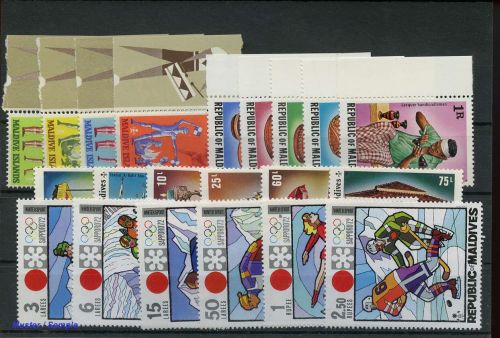 1972, Malediven, 407-12 u.a., **