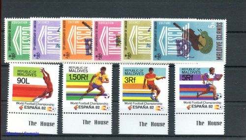 1966, Malediven, 195-00 u.a., **