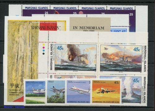 1988, Marshall Inseln, 199-03 u.a., **