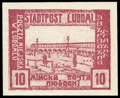 1918, Polen Lokalausgabe Luboml, II U, **