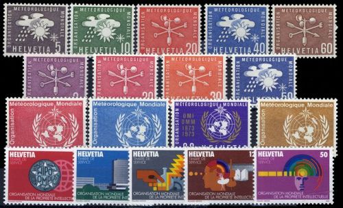 1982, Schweiz Weltorganisation für geistiges Eigentum OMPI, 1-5 ...