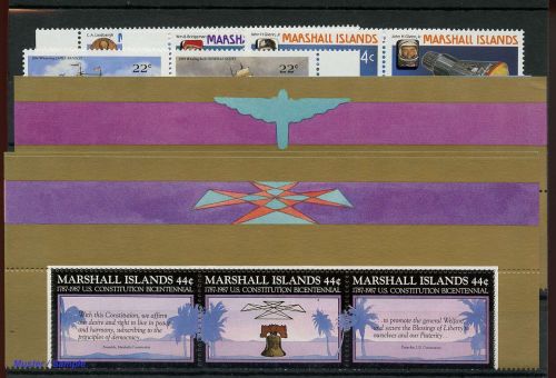 1987, Marshall Inseln, 109-12 u.a., **