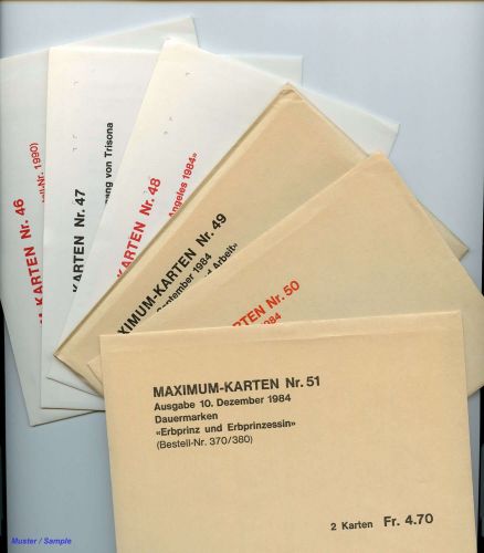 1984, Liechtenstein, ex 1984
