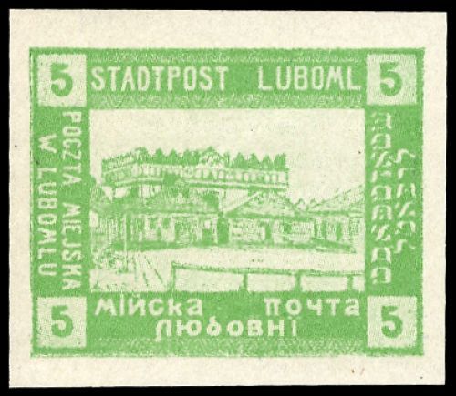 1918, Polen Lokalausgabe Luboml, I U, **