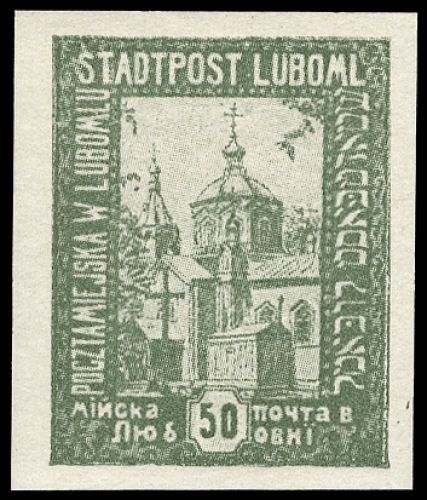 1918, Polen Lokalausgabe Luboml, V U, **