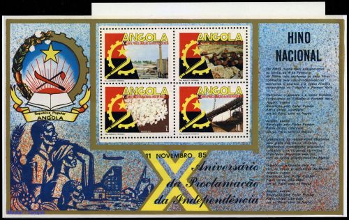 1985, Angola, Bl.7-8 u.a., **