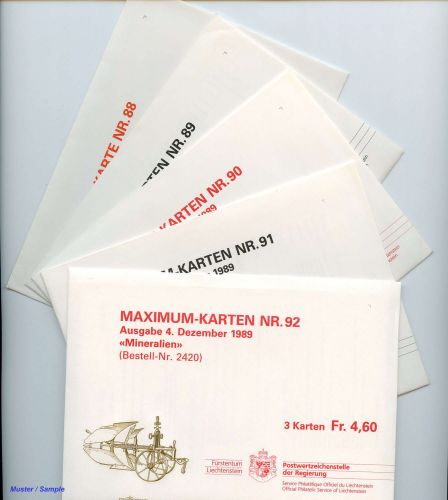 1989, Liechtenstein, ex 1989