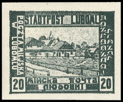 1918, Polen Lokalausgabe Luboml, III U, **