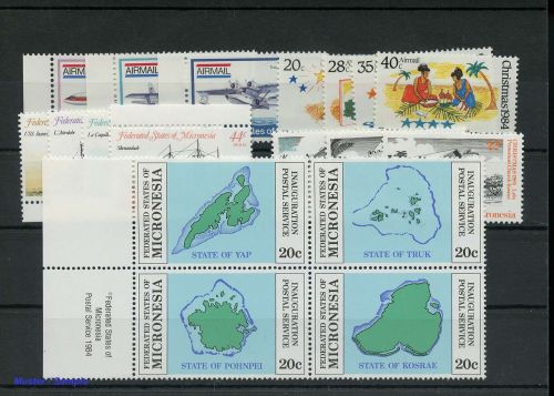 1984, Mikronesien, 1-4 u.a., **