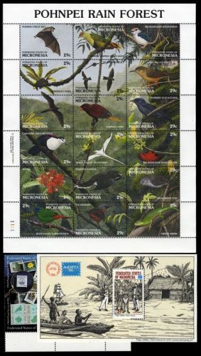 1986, Mikronesien, Bl. 1 u.a., **