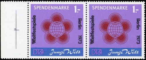 1972, DDR Spendenmarken, Sp 2 PK, **