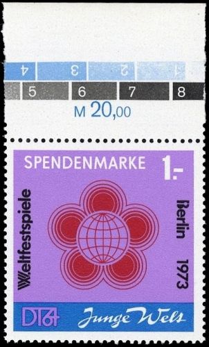 1972, DDR Spendenmarken, Sp 2 Fb, **