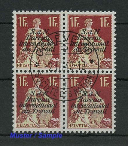 1923, Schweiz Internationale Arbeitsamt BIT, 11 z (4), cto