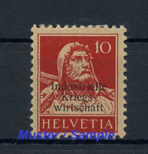 1918, Schweiz Dienstmarken für Kriegswirtschaft, 4 I, *