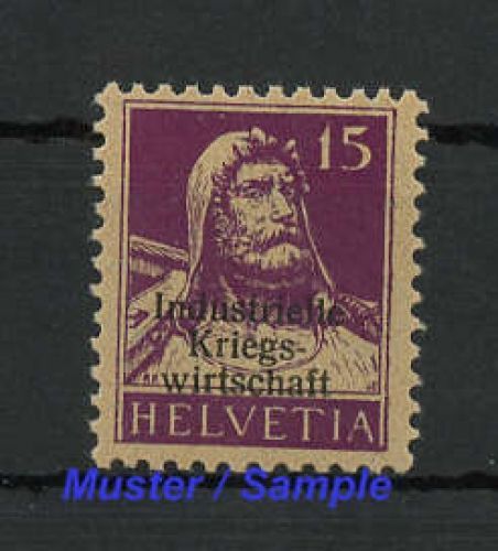 1918, Schweiz Dienstmarken für Kriegswirtschaft, 5 I, **